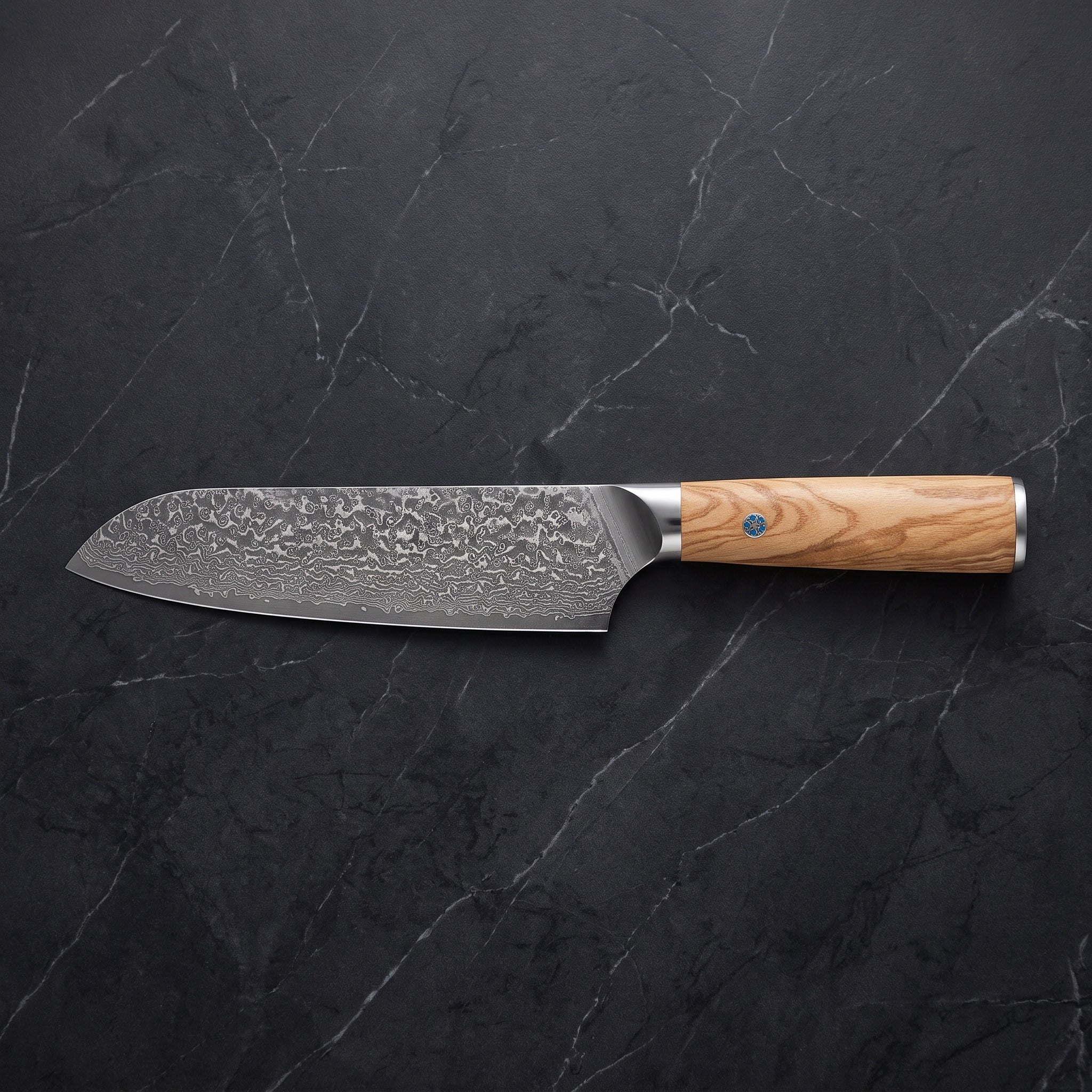 Isshin Santoku All-Purpose Knife - side