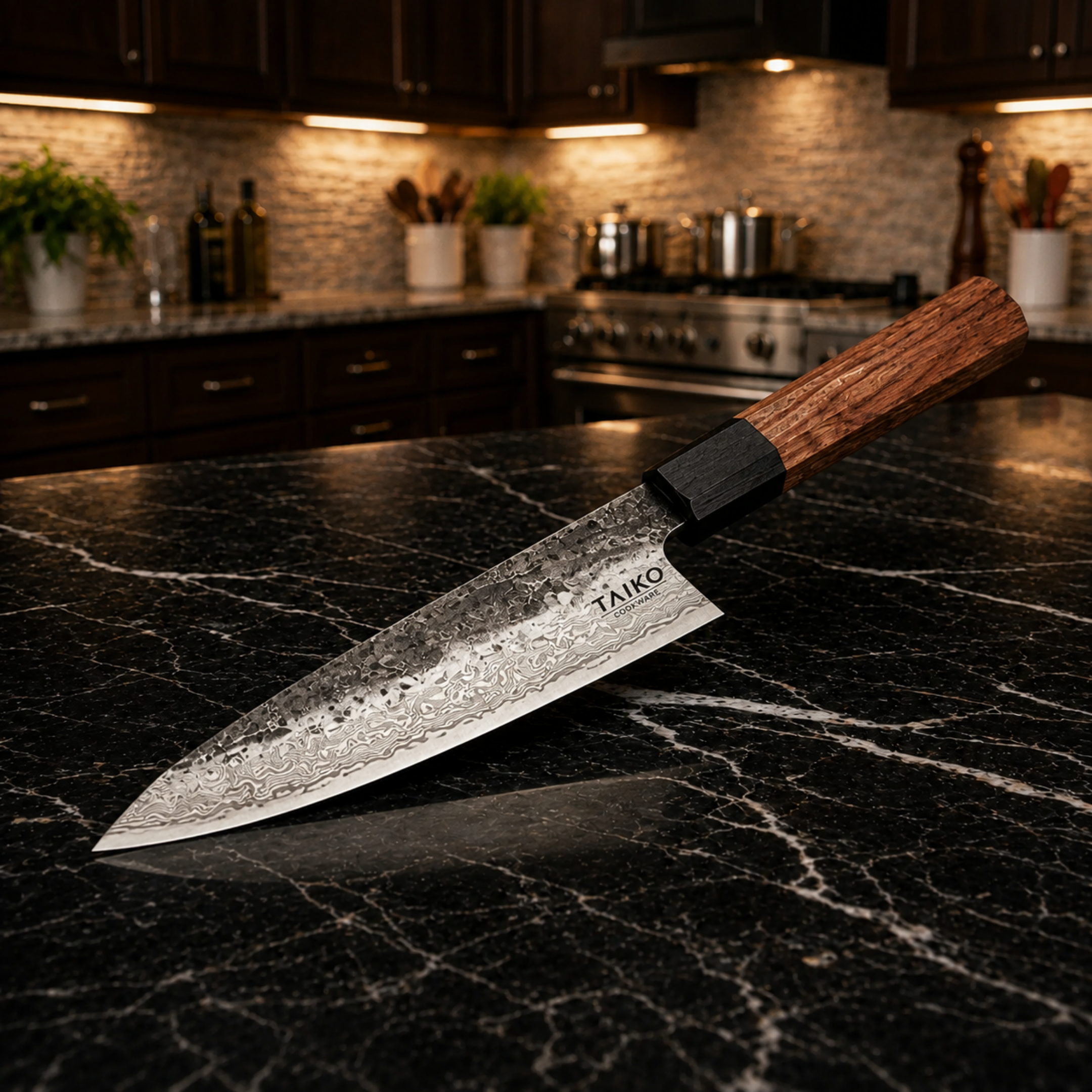 Kenjiro Ironwood Kiritsuke Knife- 8.5 inch (21.5 cm)
