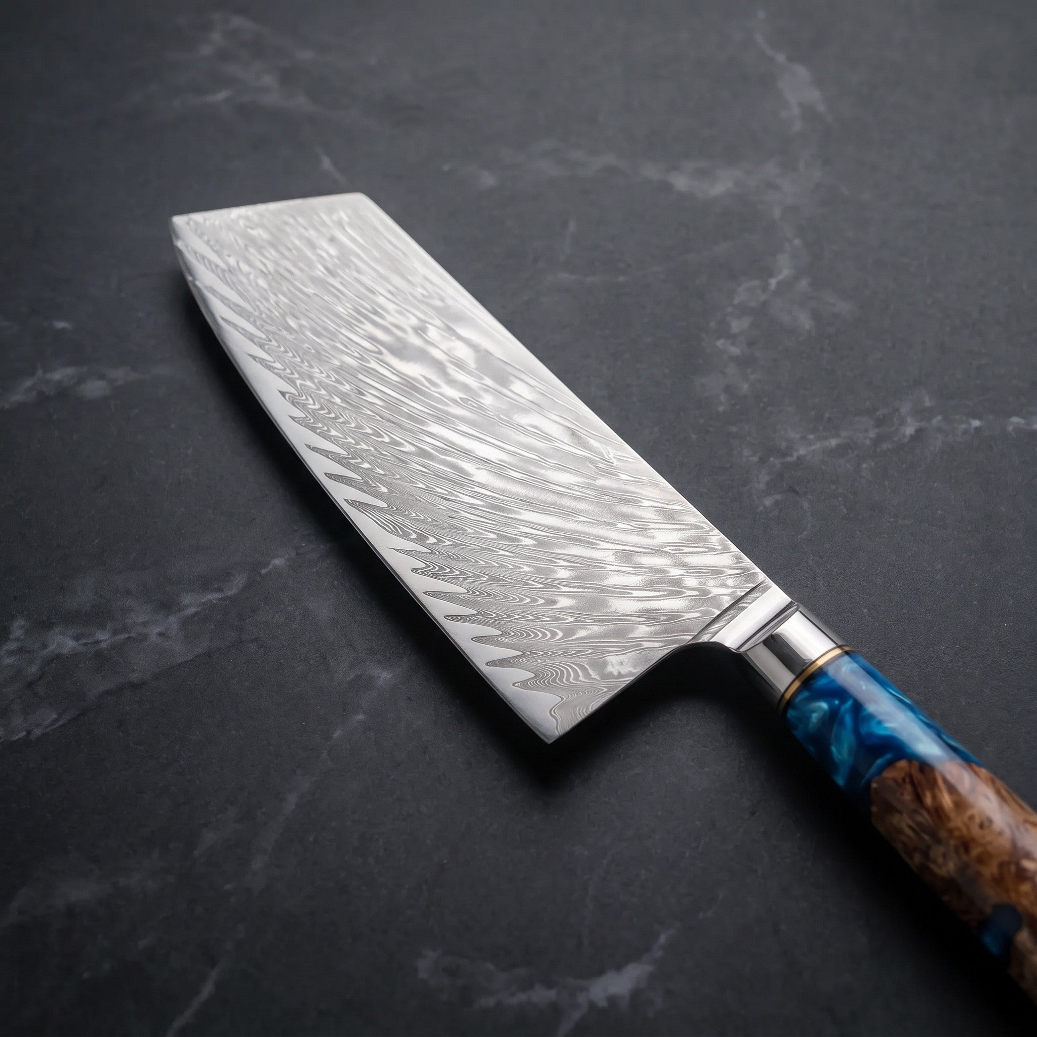 Amagiri Cleaver Knife – blade detail