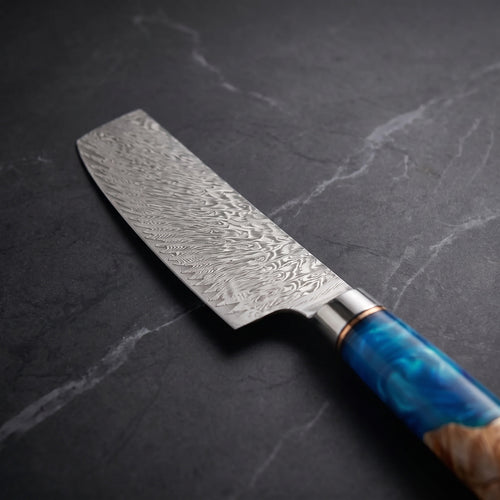 Amagiri Nakiri Vegetable Knife – blade detail