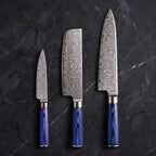 Aonami Knife Trio (Gyuto, Nakiri & Utility)