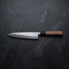 Asagi Gyuto Chef Knife – on the board