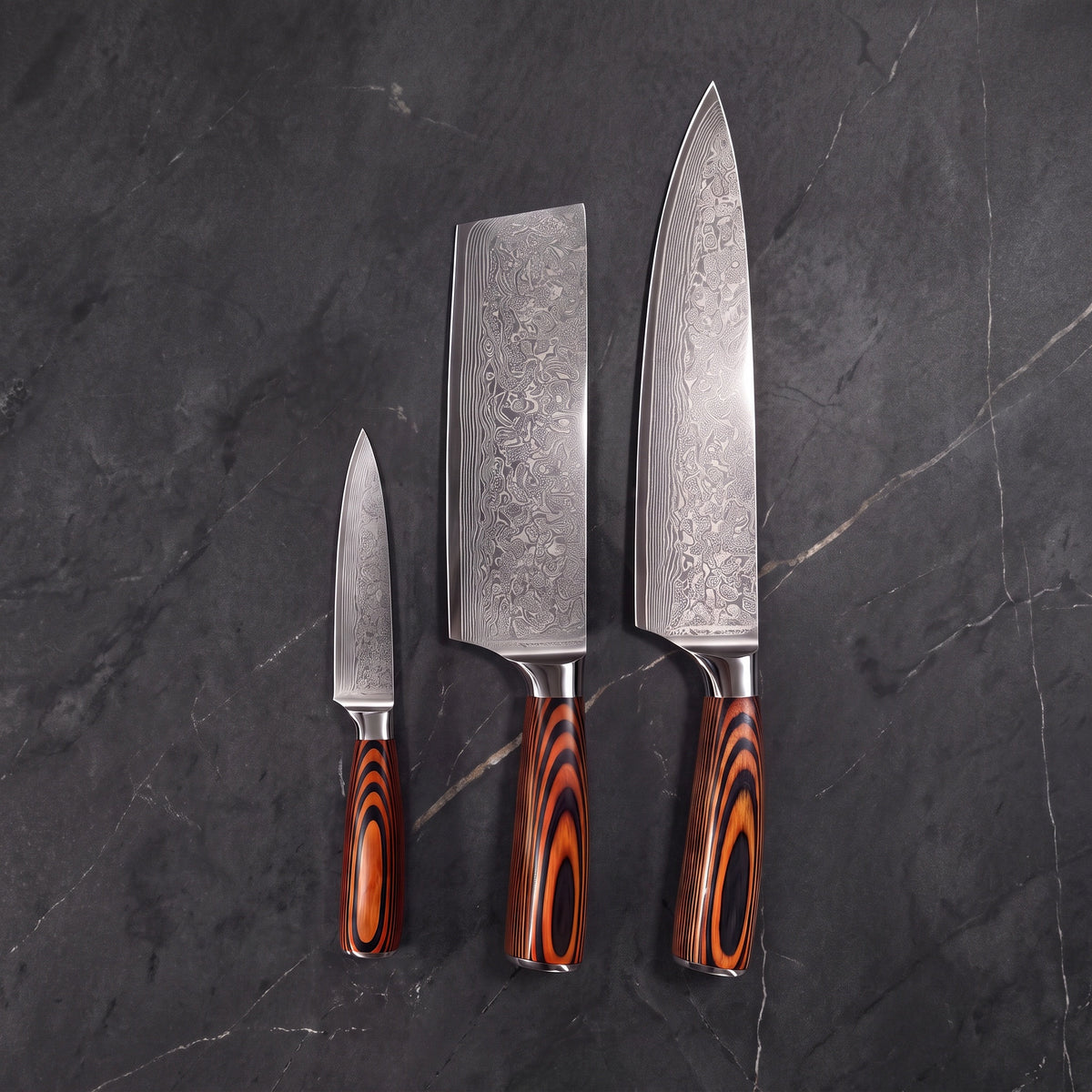 Ayasugi Knife Trio (Gyuto, Nakiri & Petty)