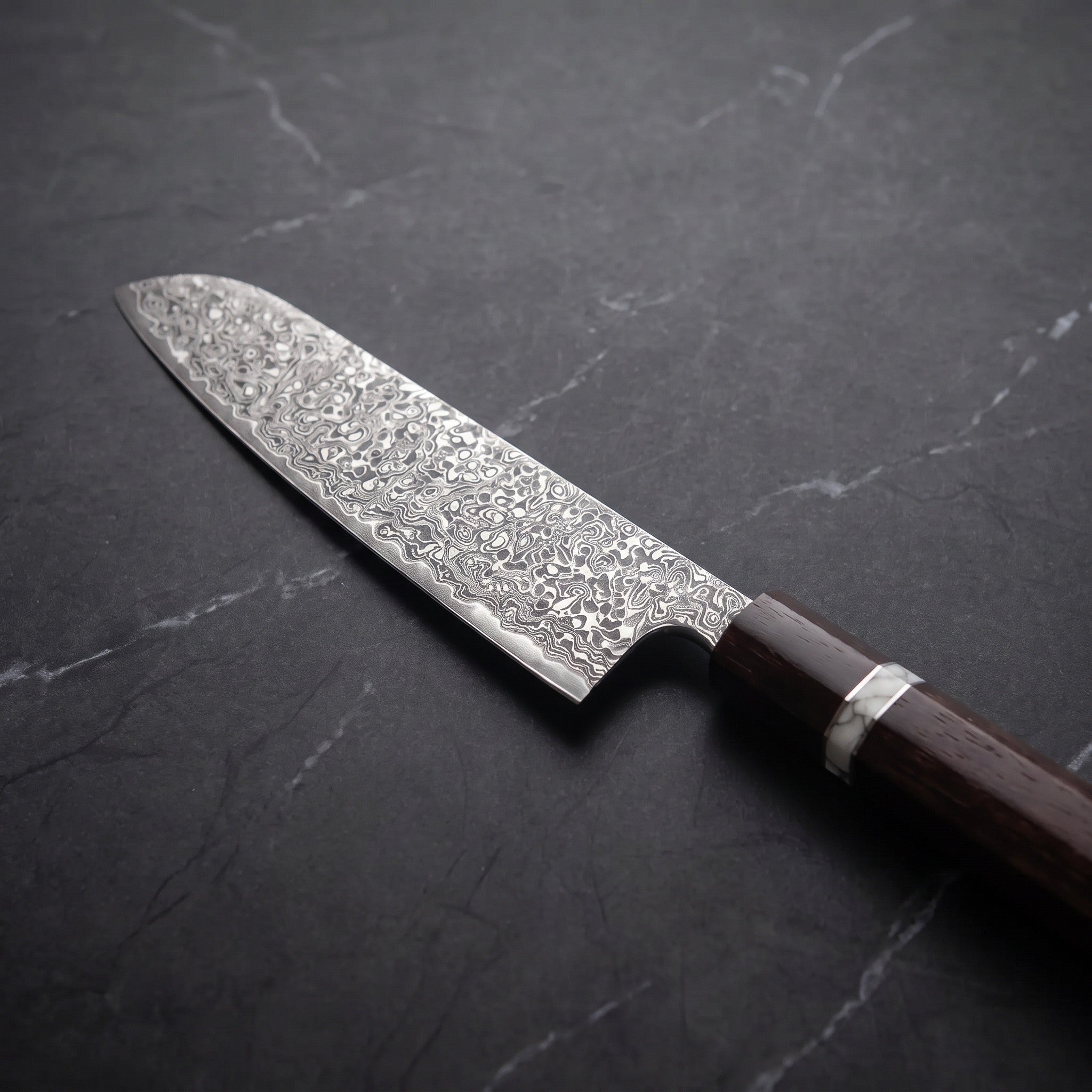 Botan Santoku All-Purpose Knife – blade detail