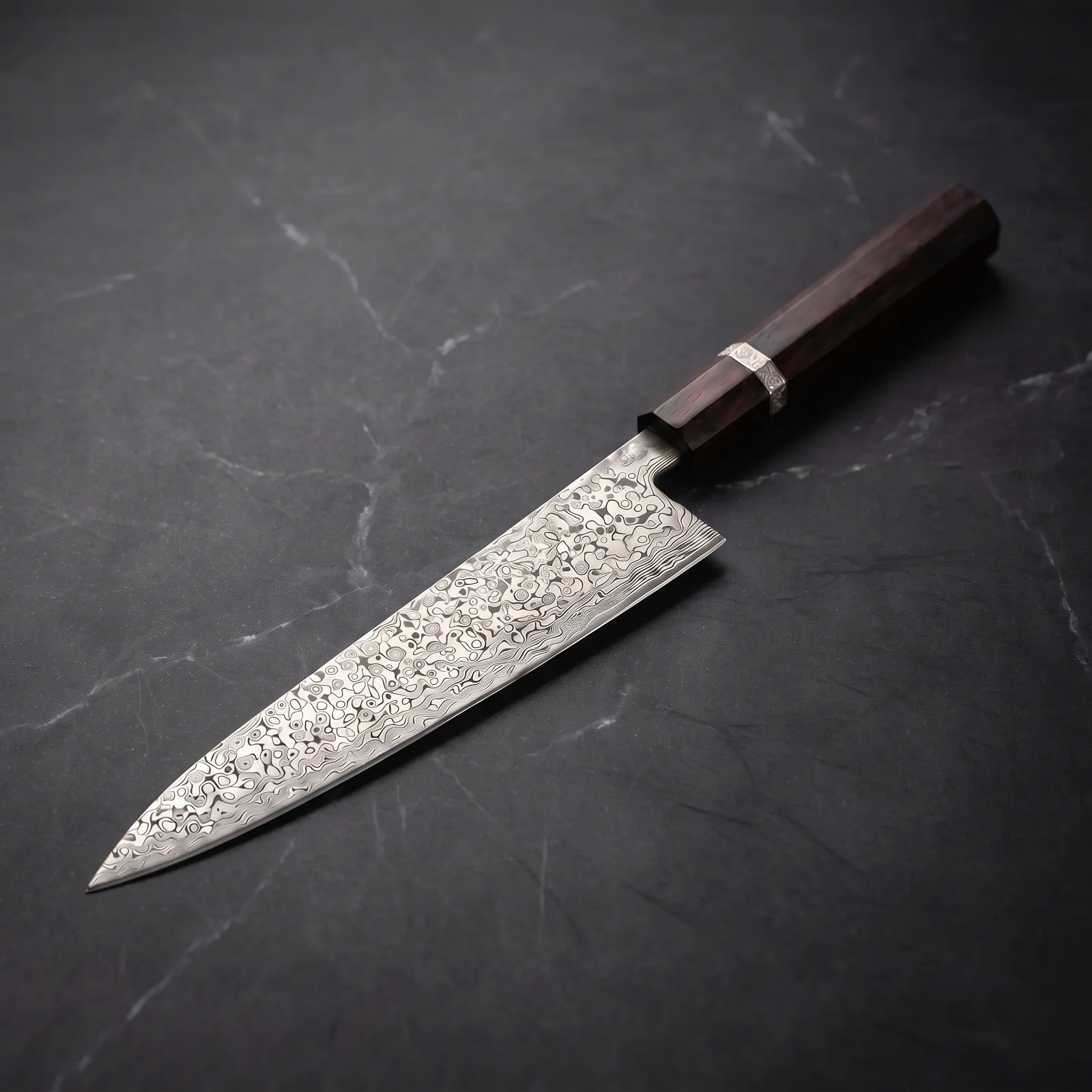 Byakko Gyuto Chef Knife, White Handle