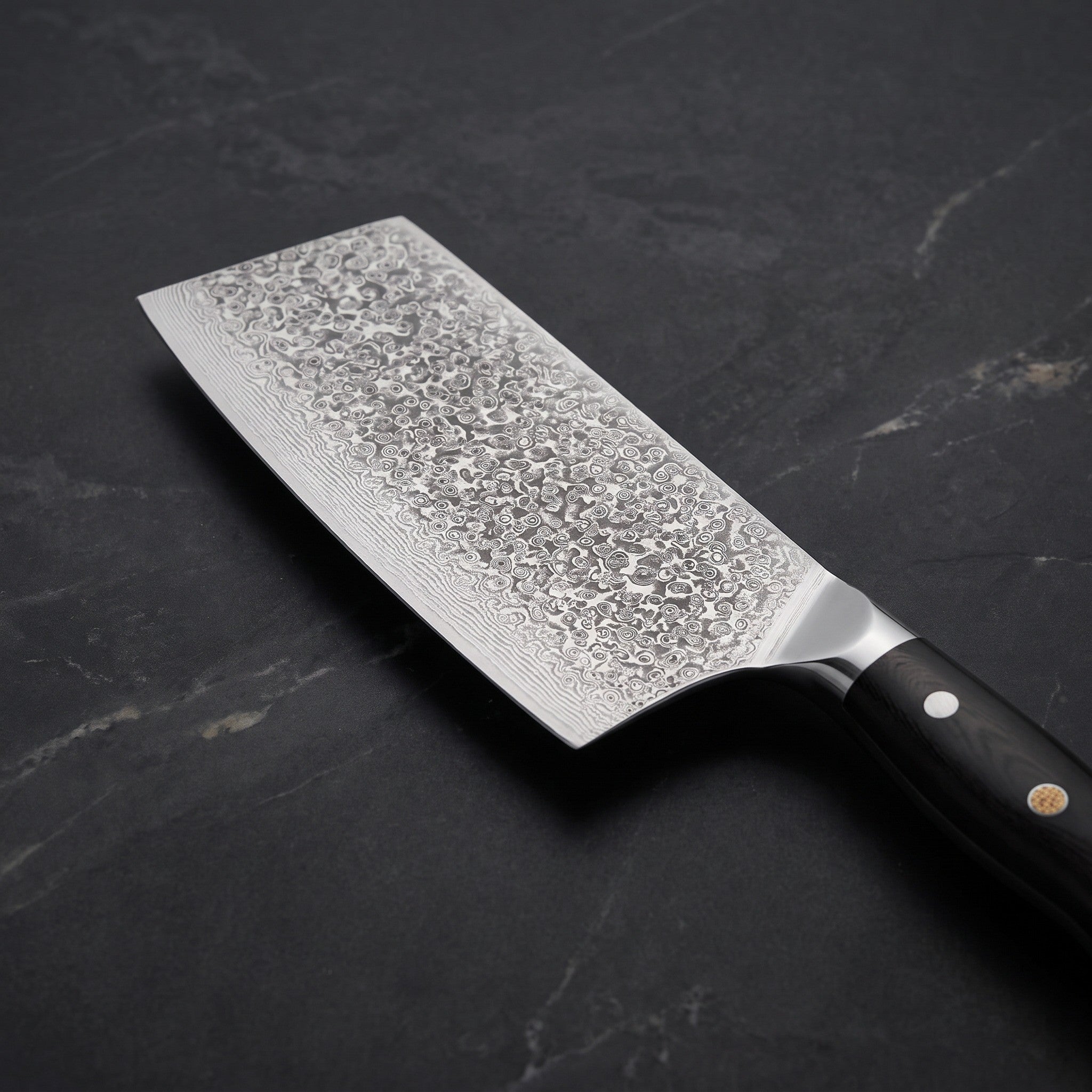 Genbu Cleaver Knife – blade detail