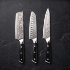 Genbu Knife Trio (Gyuto, Nakiri & Santoku) · hero