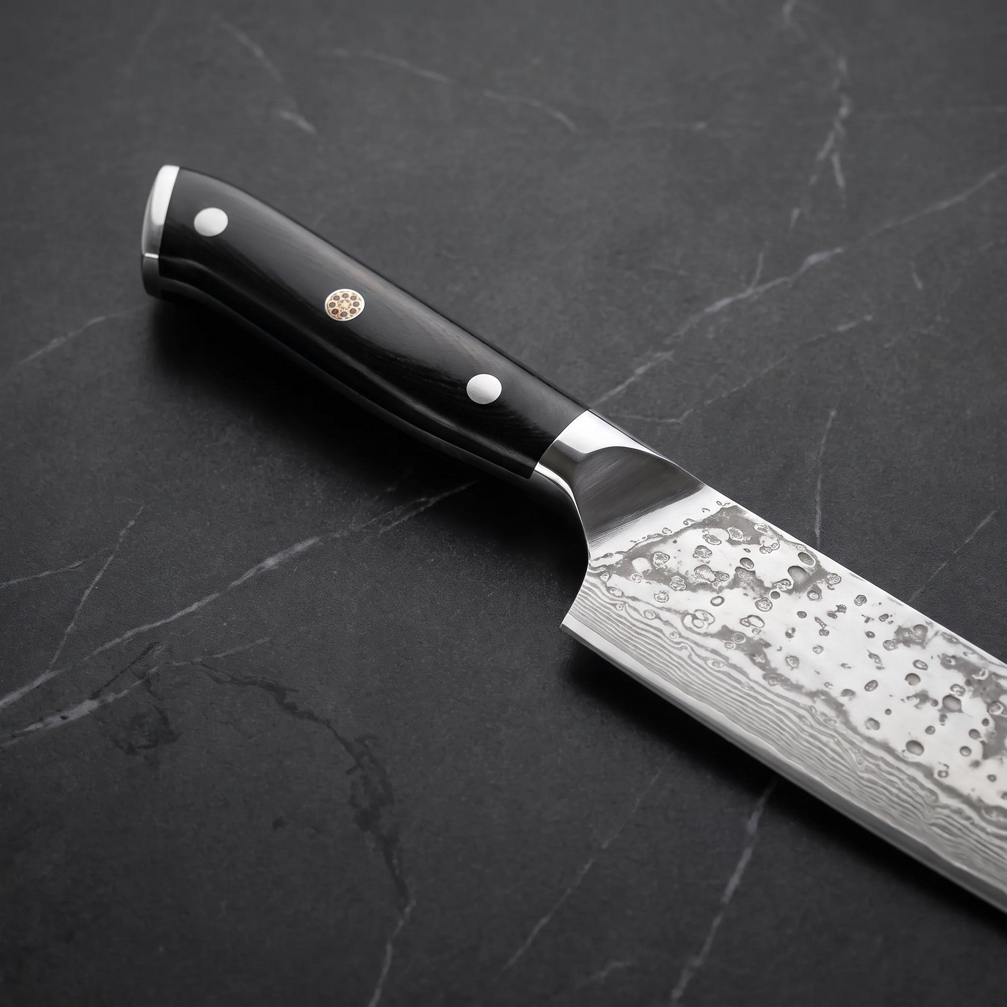 Genbu Nakiri Vegetable Knife – handle