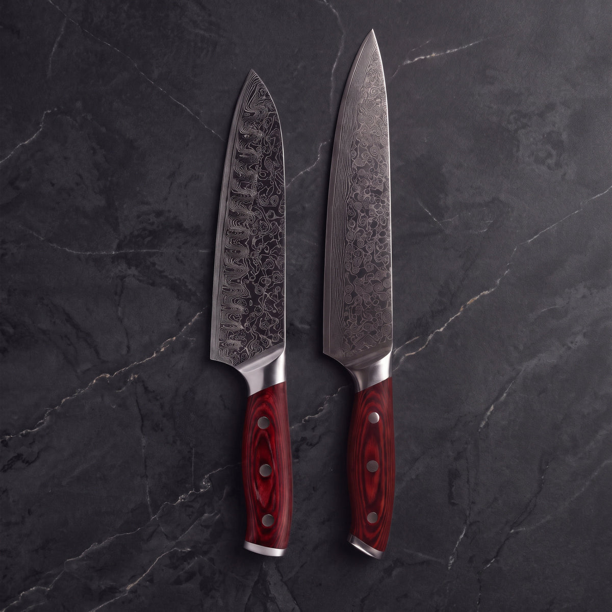 Hiiro Knife Duo (Gyuto & Santoku)