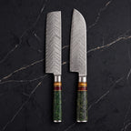 Hisui Knife Duo (Santoku & Nakiri)