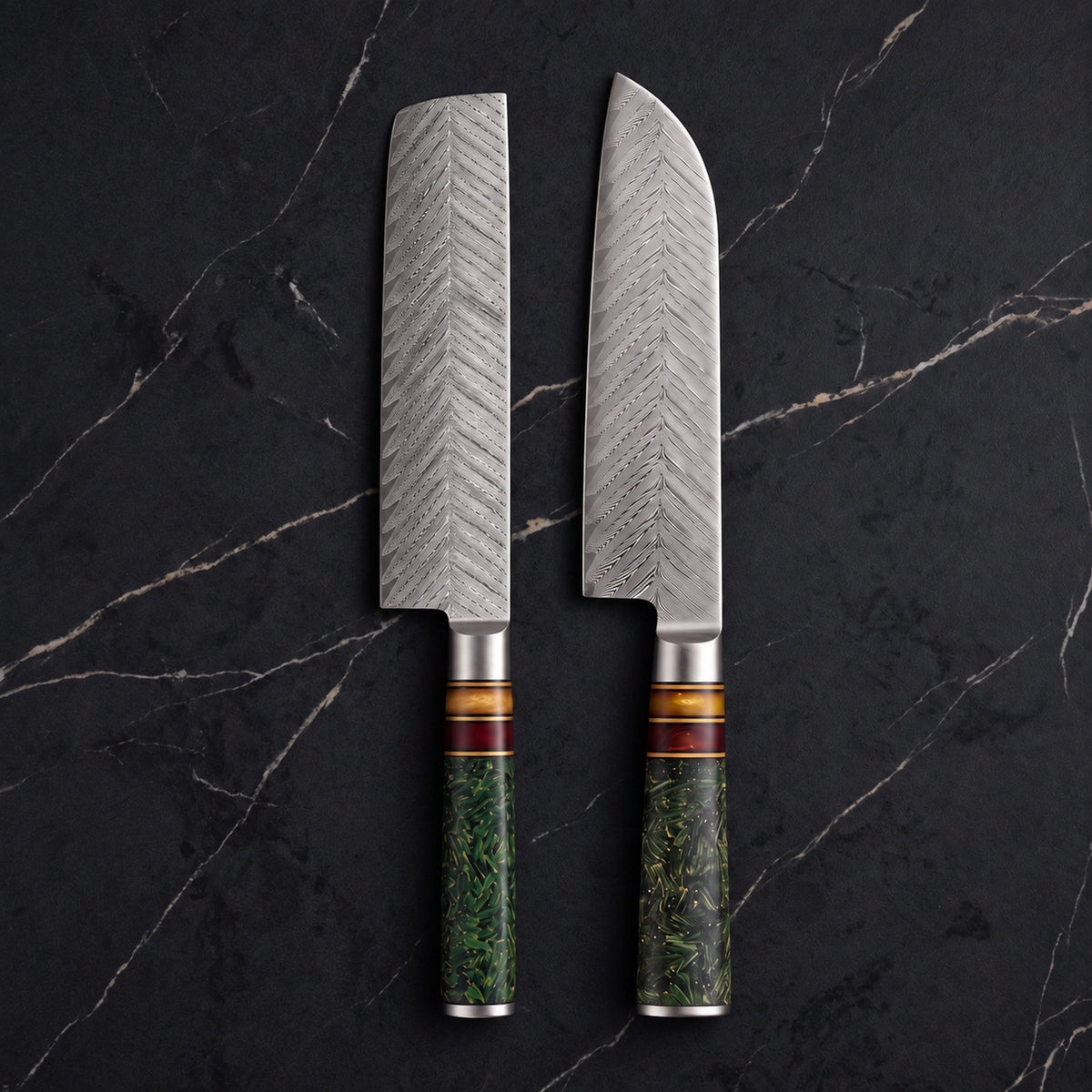 Hisui Knife Duo (Santoku & Nakiri)