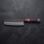 Hoshikage Nakiri Vegetable Knife – on the board
