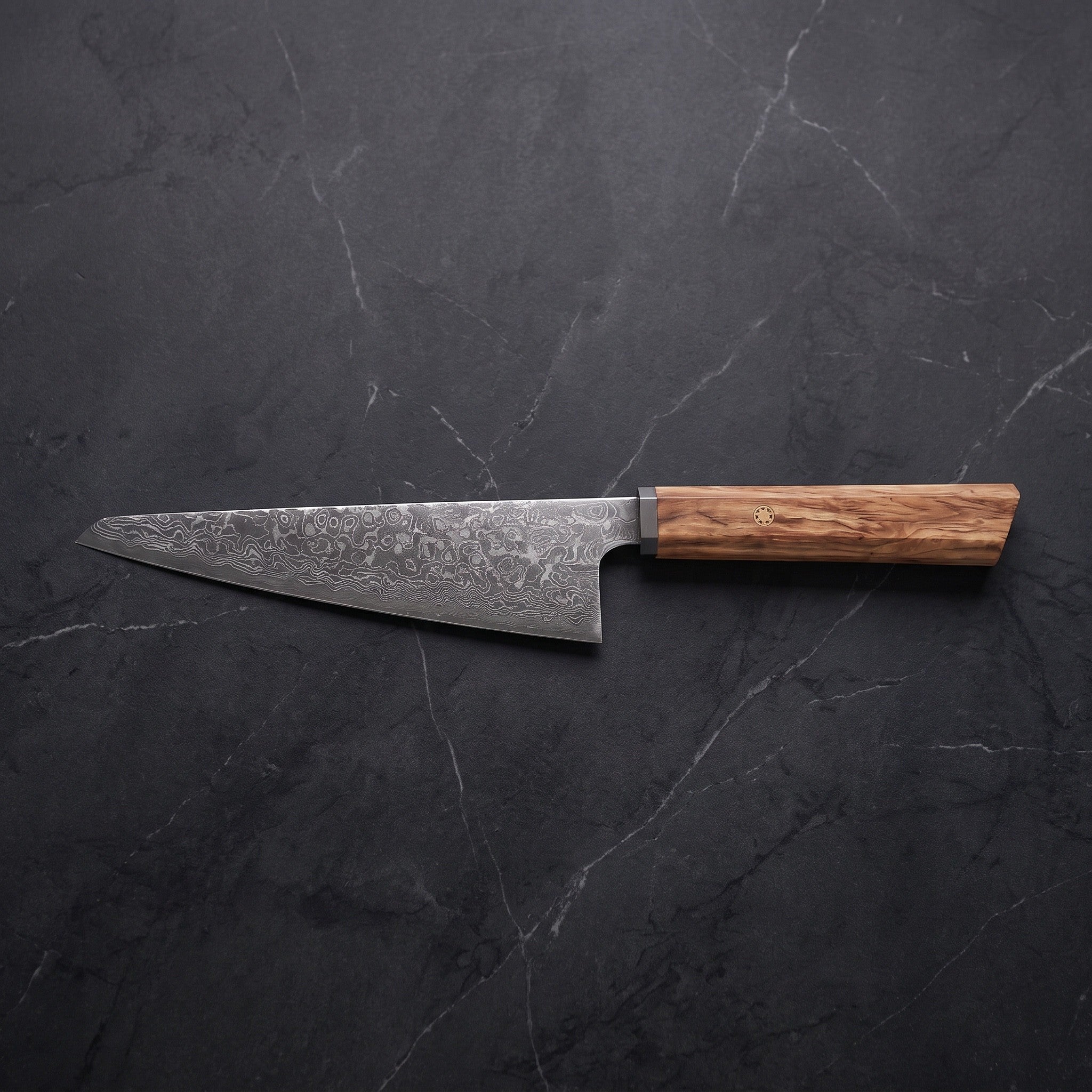 Isshin Honesuki Boning Knife – on the board