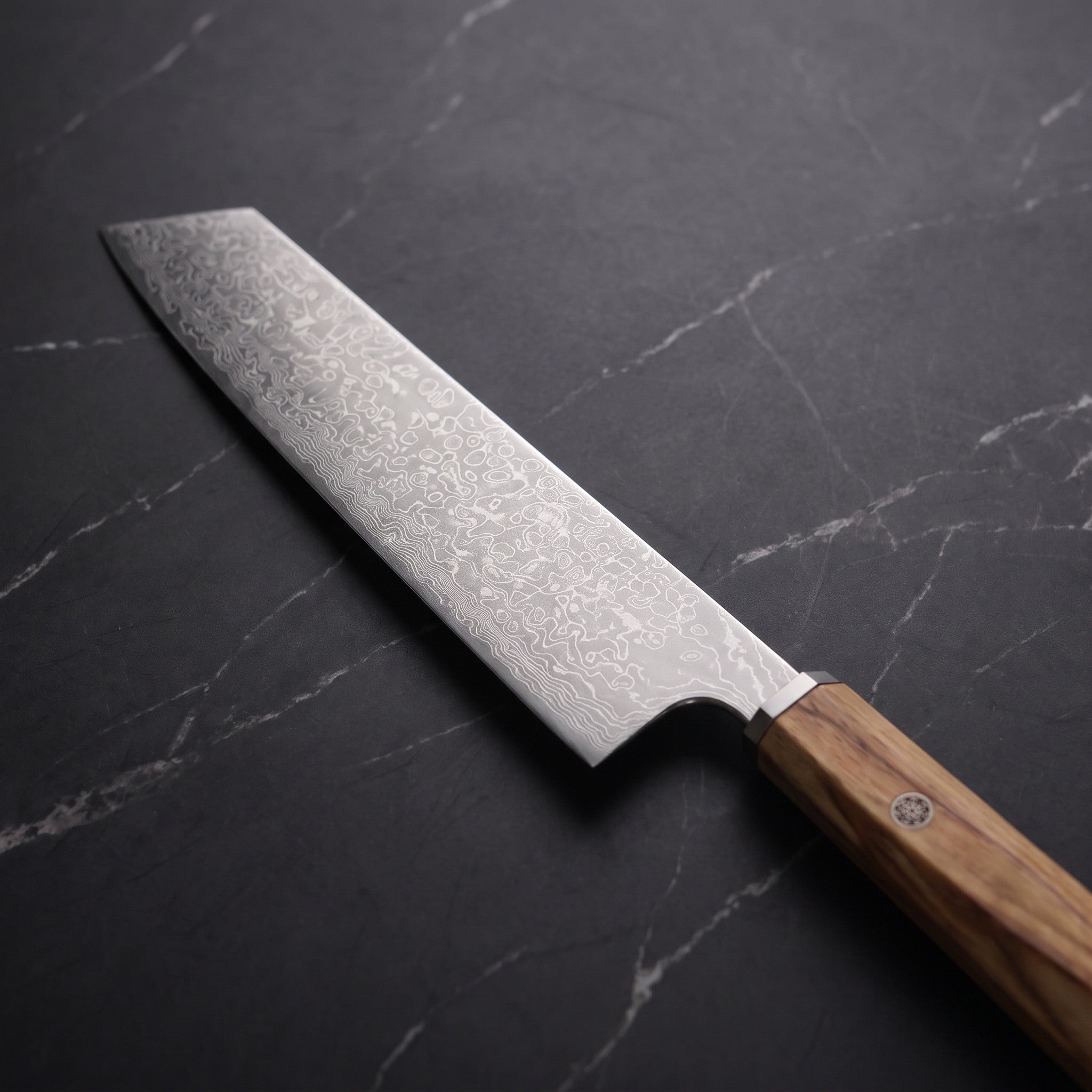 Isshin Kiritsuke Chef-Slicer Knife – blade detail