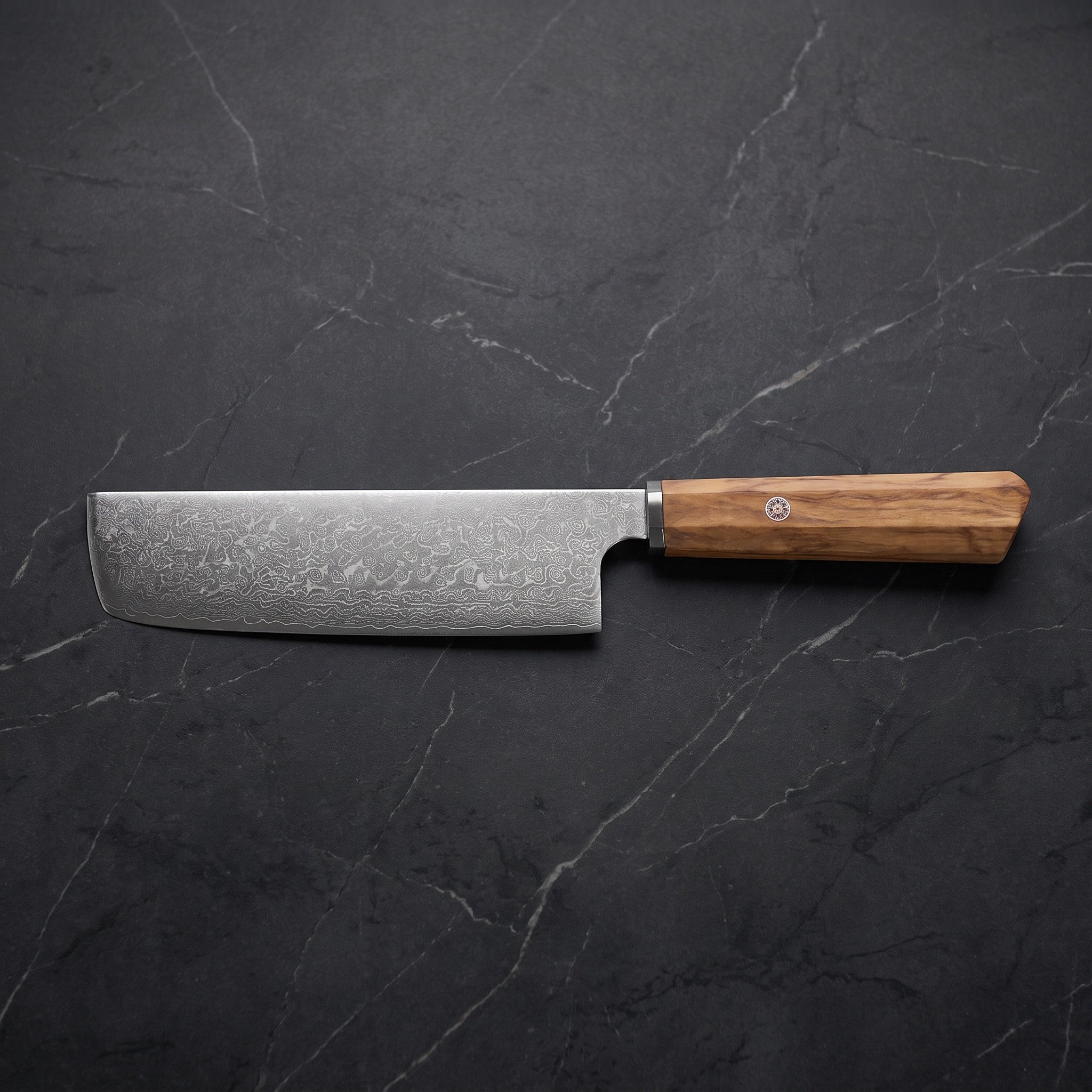 Isshin Nakiri Vegetable Knife – on the board