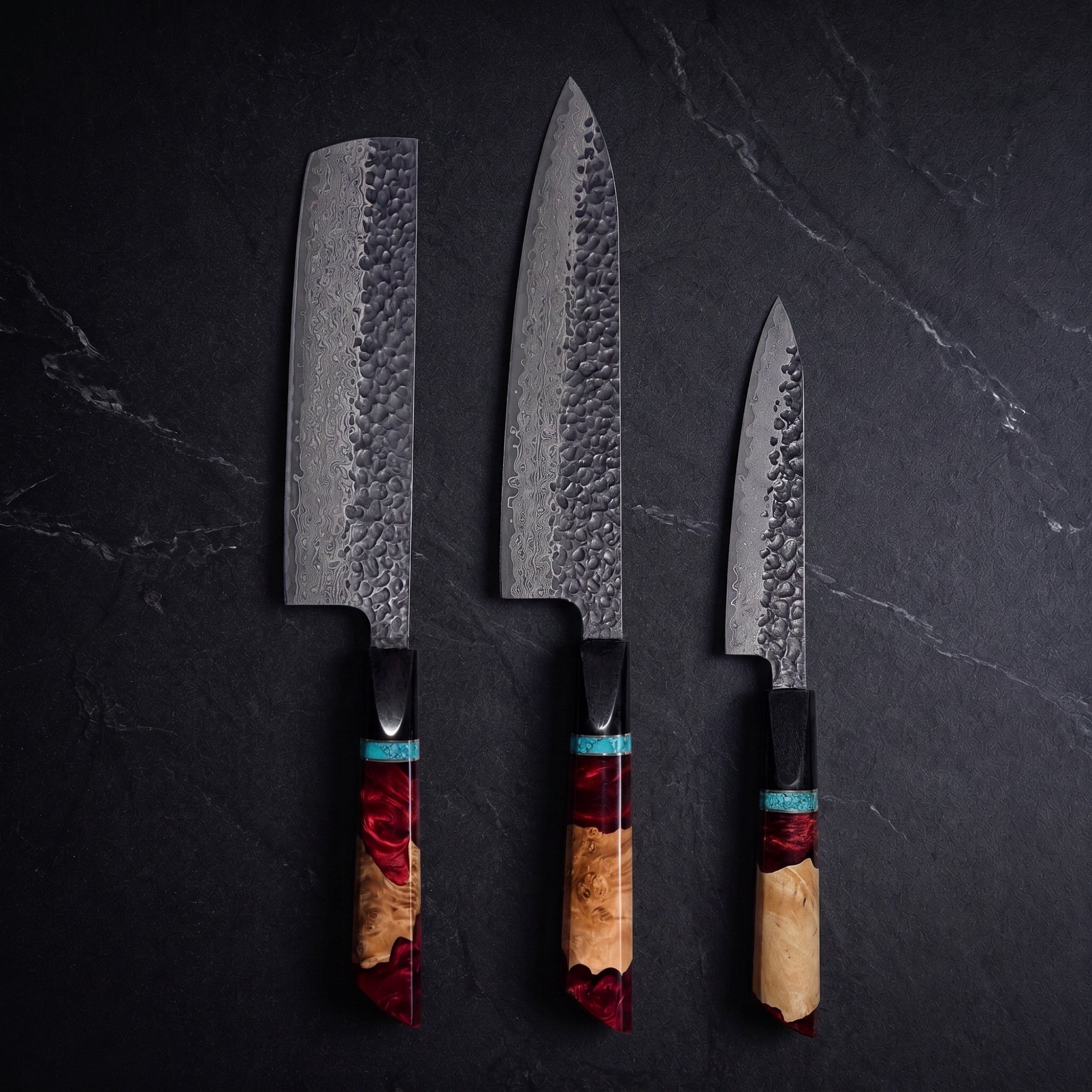 Kaminari Knife Trio (Gyuto, Nakiri & Petty) · hero