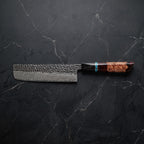 Kaminari Nakiri Vegetable Knife – on the board
