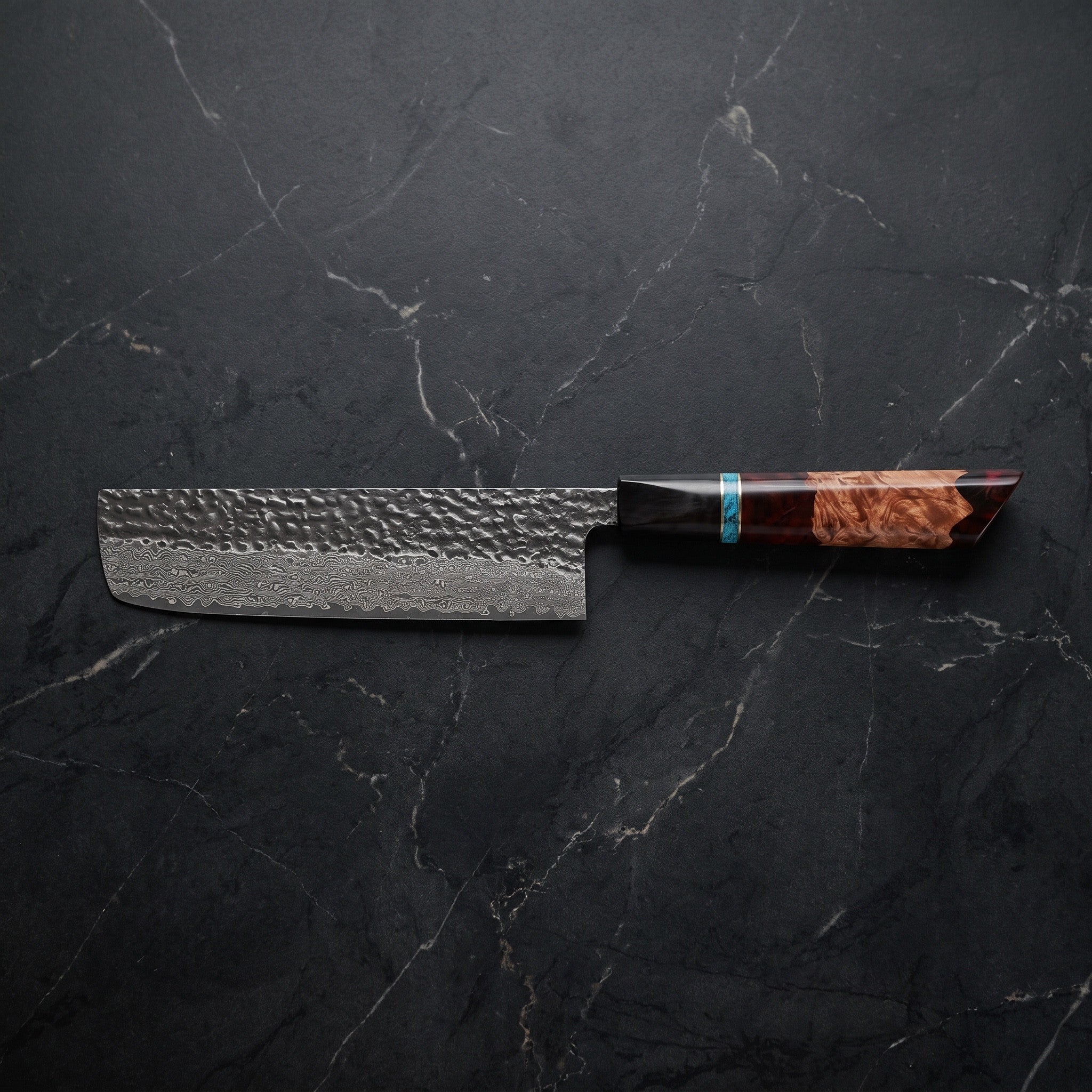 Kaminari Nakiri Vegetable Knife – on the board