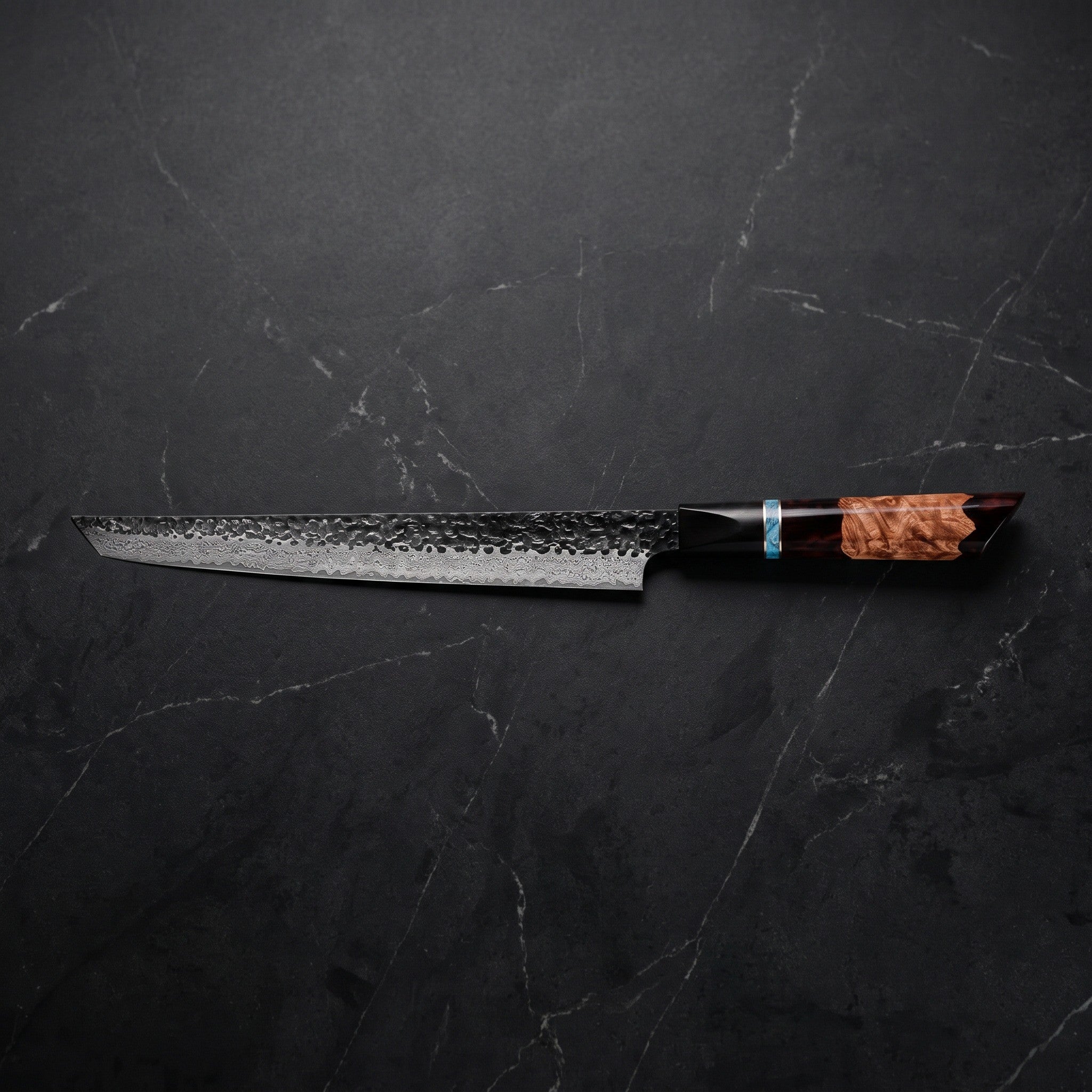Kaminari Yanagiba Slicing Knife – on the board