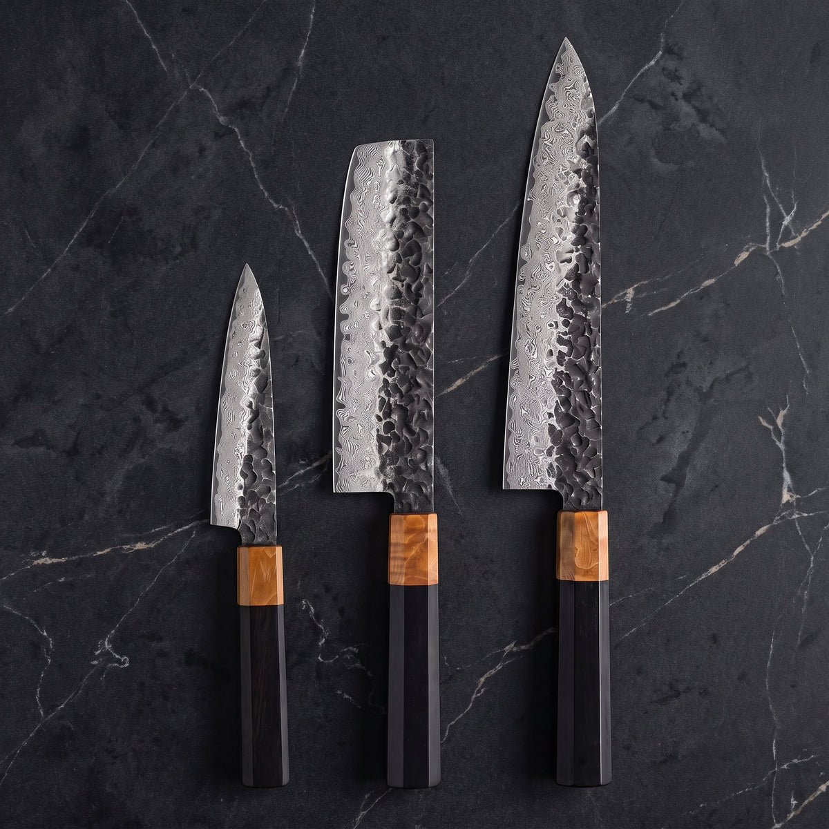 Kinrin Knife Trio (Gyuto, Nakiri & Petty)