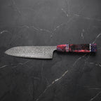 Kirameki Santoku All-Purpose Knife – on the board