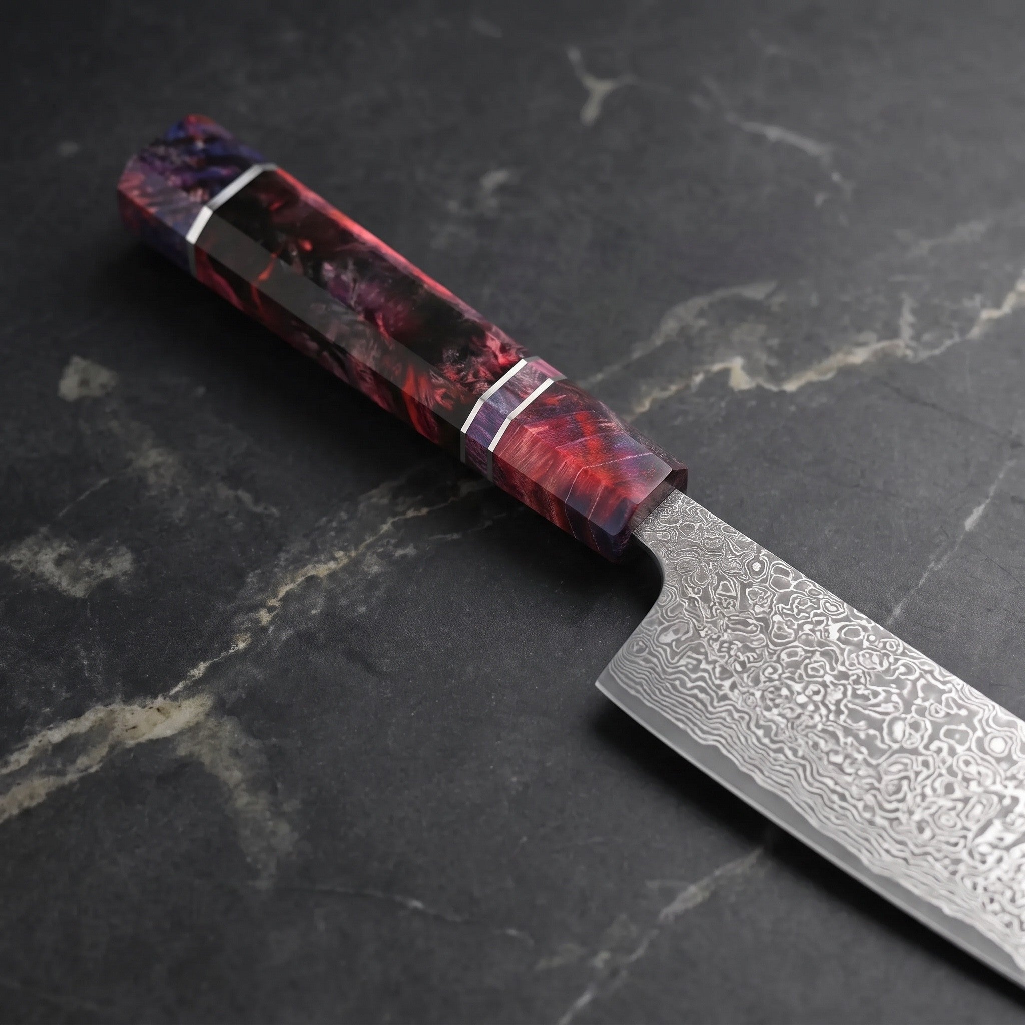Kirameki Santoku All-Purpose Knife – handle