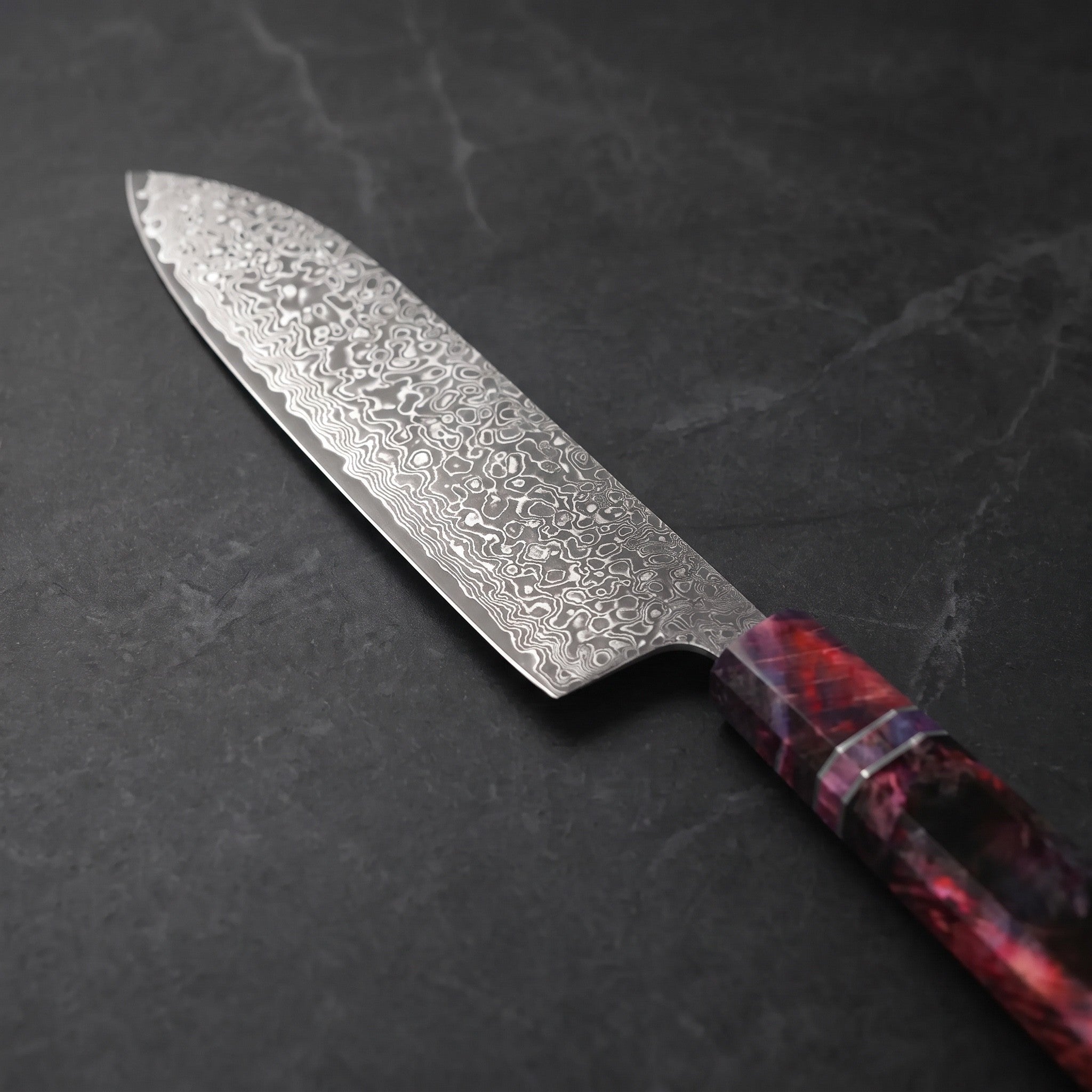 Kirameki Santoku All-Purpose Knife – blade detail