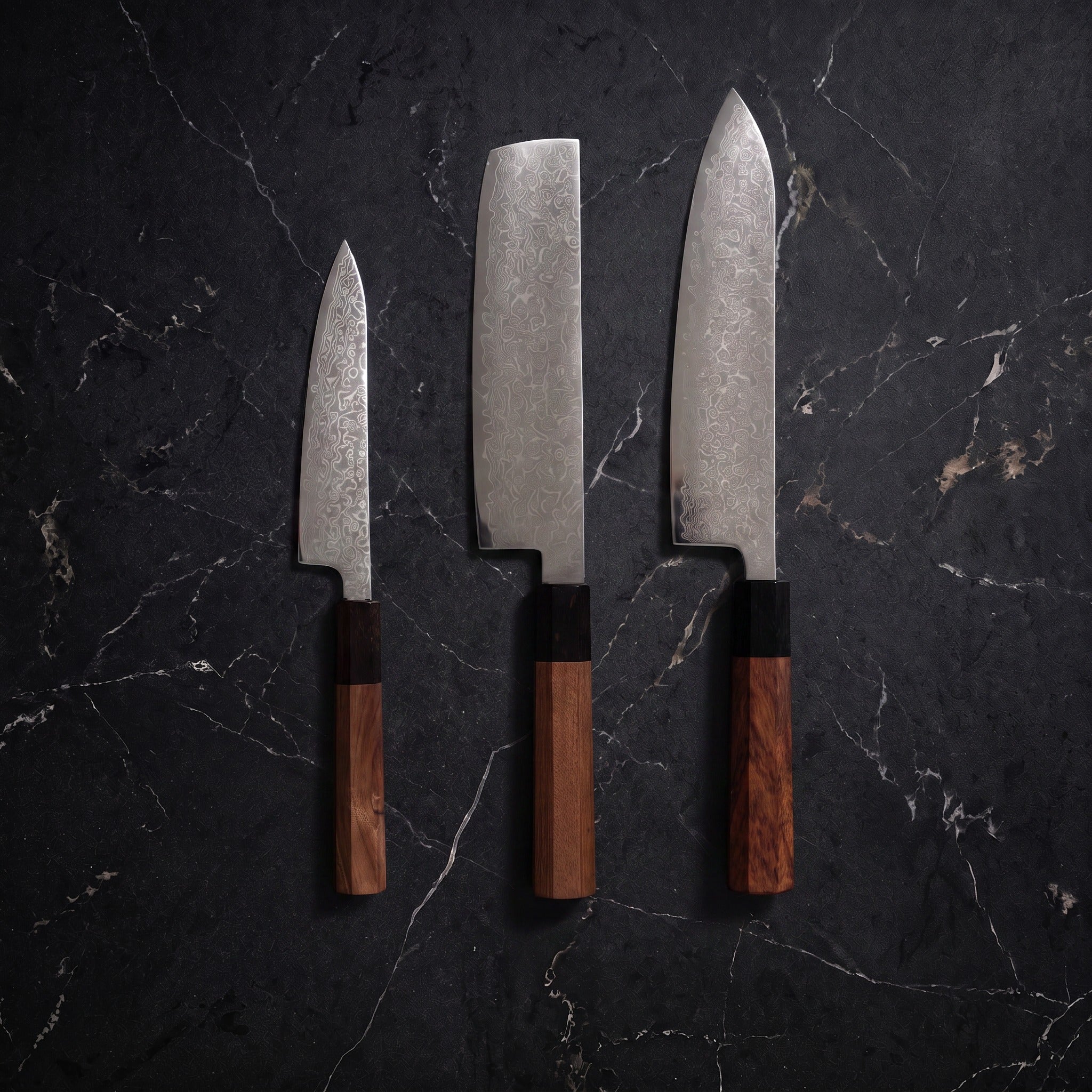 Kodama Knife Trio (Gyuto, Nakiri & Petty) · hero