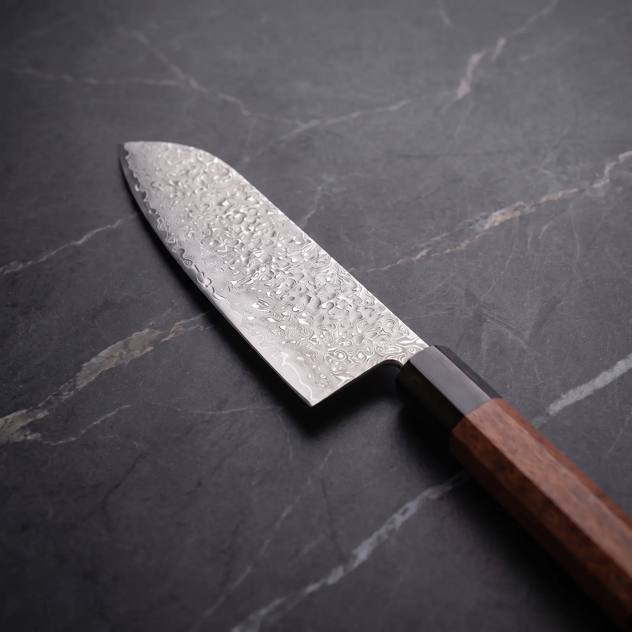 Kodama Santoku All-Purpose Knife – blade detail