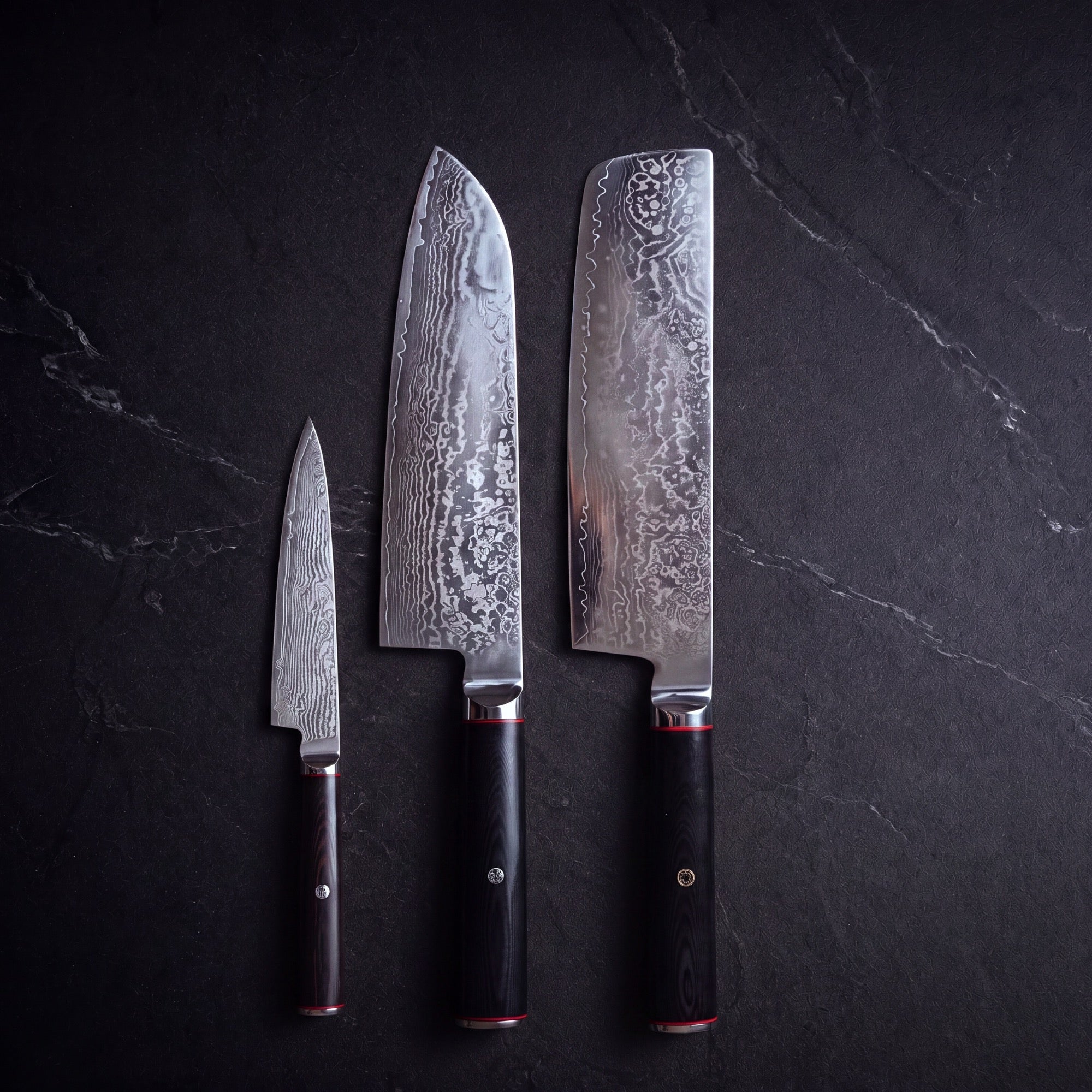 Kohaku Knife Trio (Petty, Nakiri & Santoku) · hero
