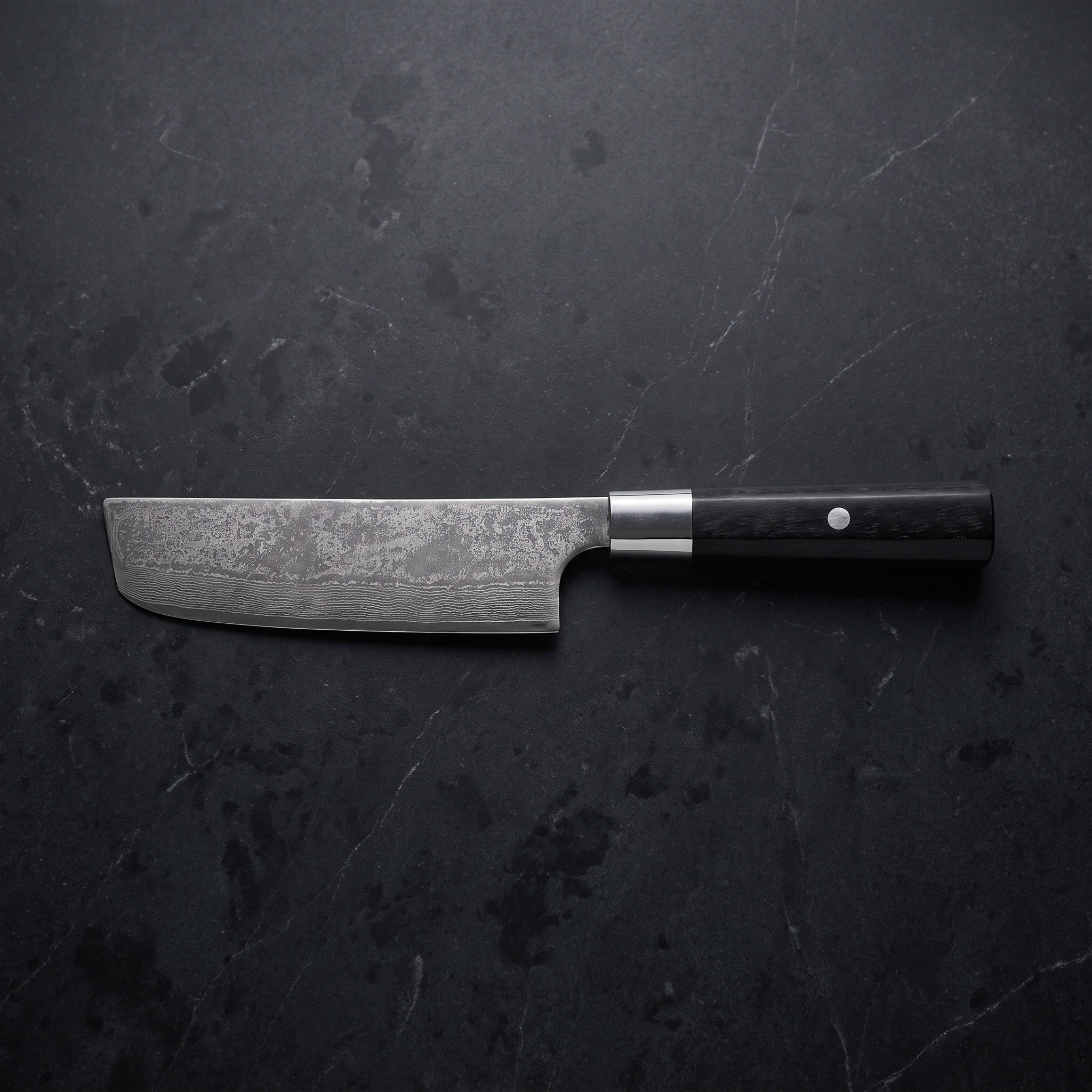 Kohaku Nakiri Vegetable Knife – on the board
