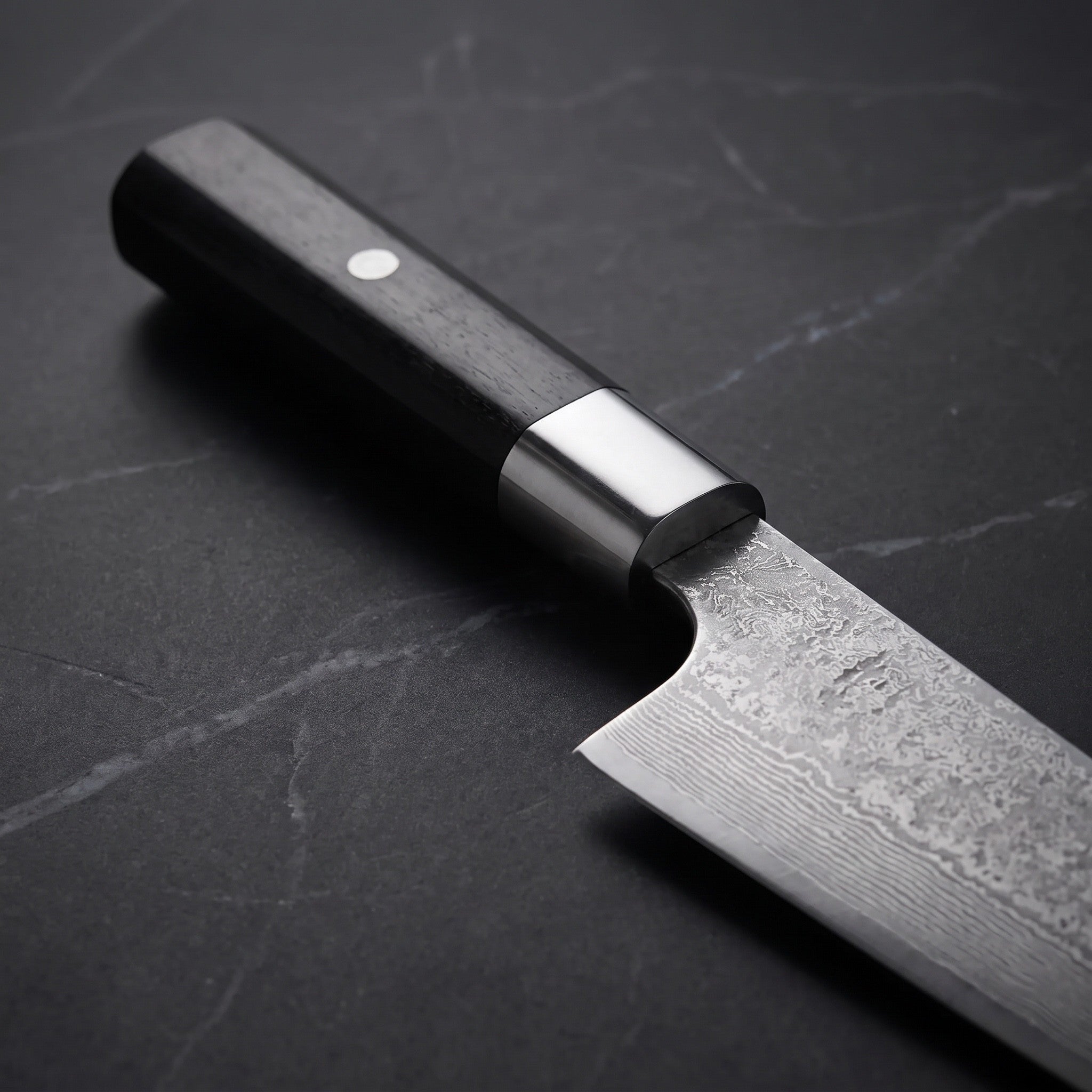 Kohaku Nakiri Vegetable Knife – handle