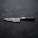 Kohaku Santoku All-Purpose Knife – on the board