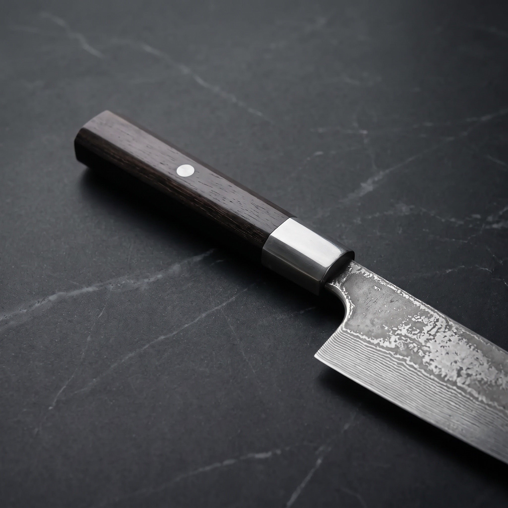 Kohaku Santoku All-Purpose Knife – handle
