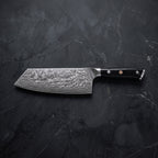 Kurenai Cleaver Knife – on the board