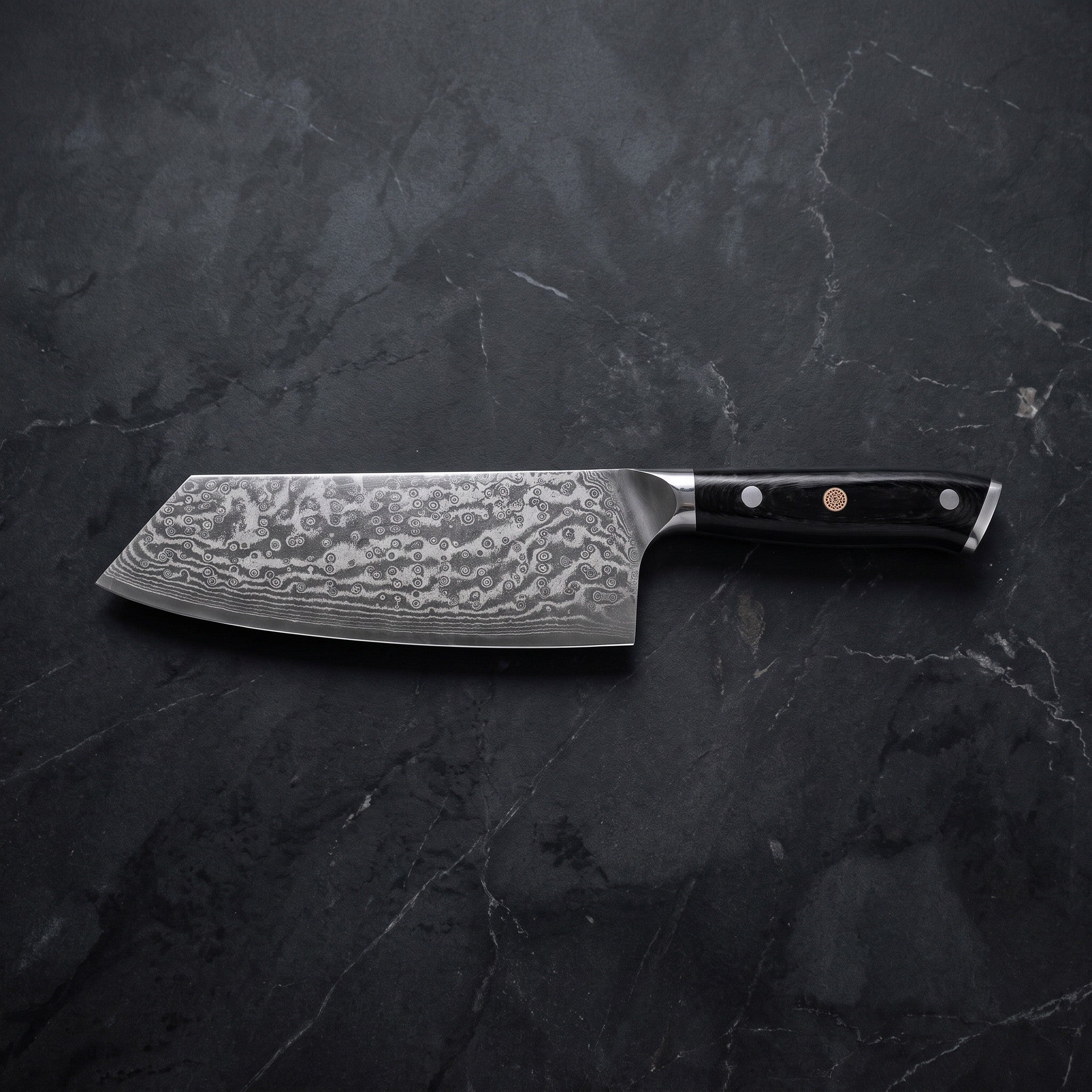 Kurenai Cleaver Knife – on the board