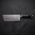 Kurenai Nakiri Vegetable Knife – on the board