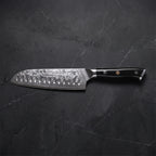 Kurenai Santoku All-Purpose Knife – on the board