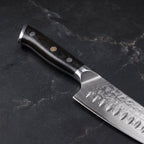 Kurenai Santoku All-Purpose Knife – handle