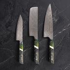 Midoriha Knife Trio (Gyuto, Nakiri & Utility)