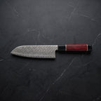 Momiji Santoku All-Purpose Knife – on the board