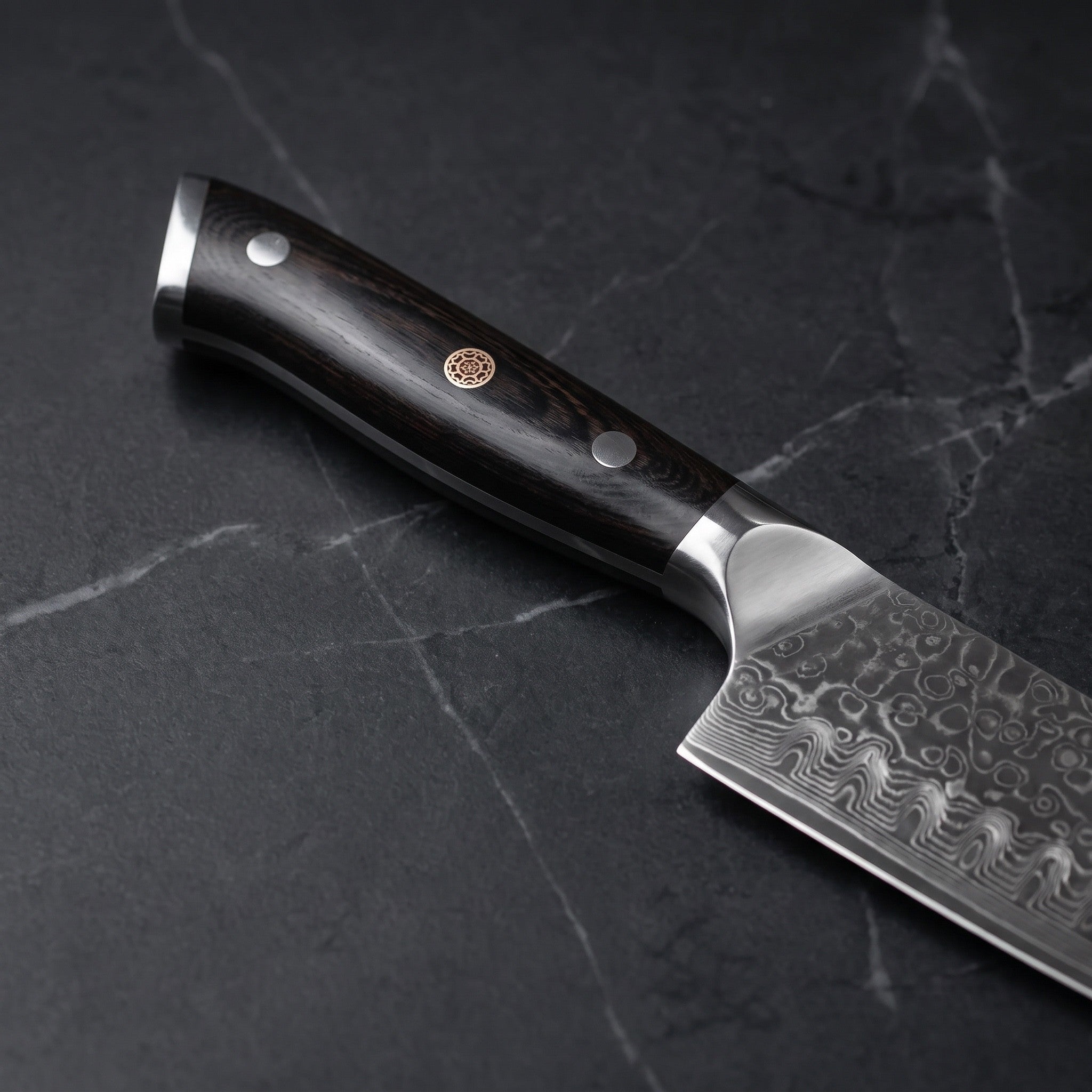 Oboro Santoku All-Purpose Knife – handle