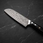 Oboro Santoku All-Purpose Knife – blade detail