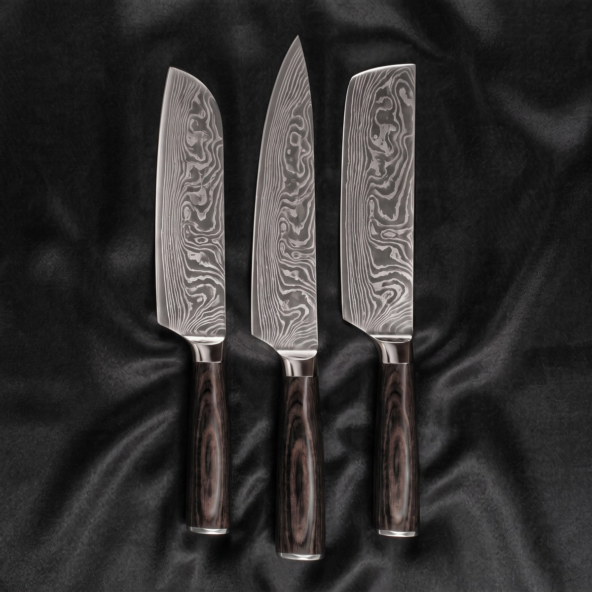 Japanese-Style Knife Set – Precision Collection (3-Piece Set)