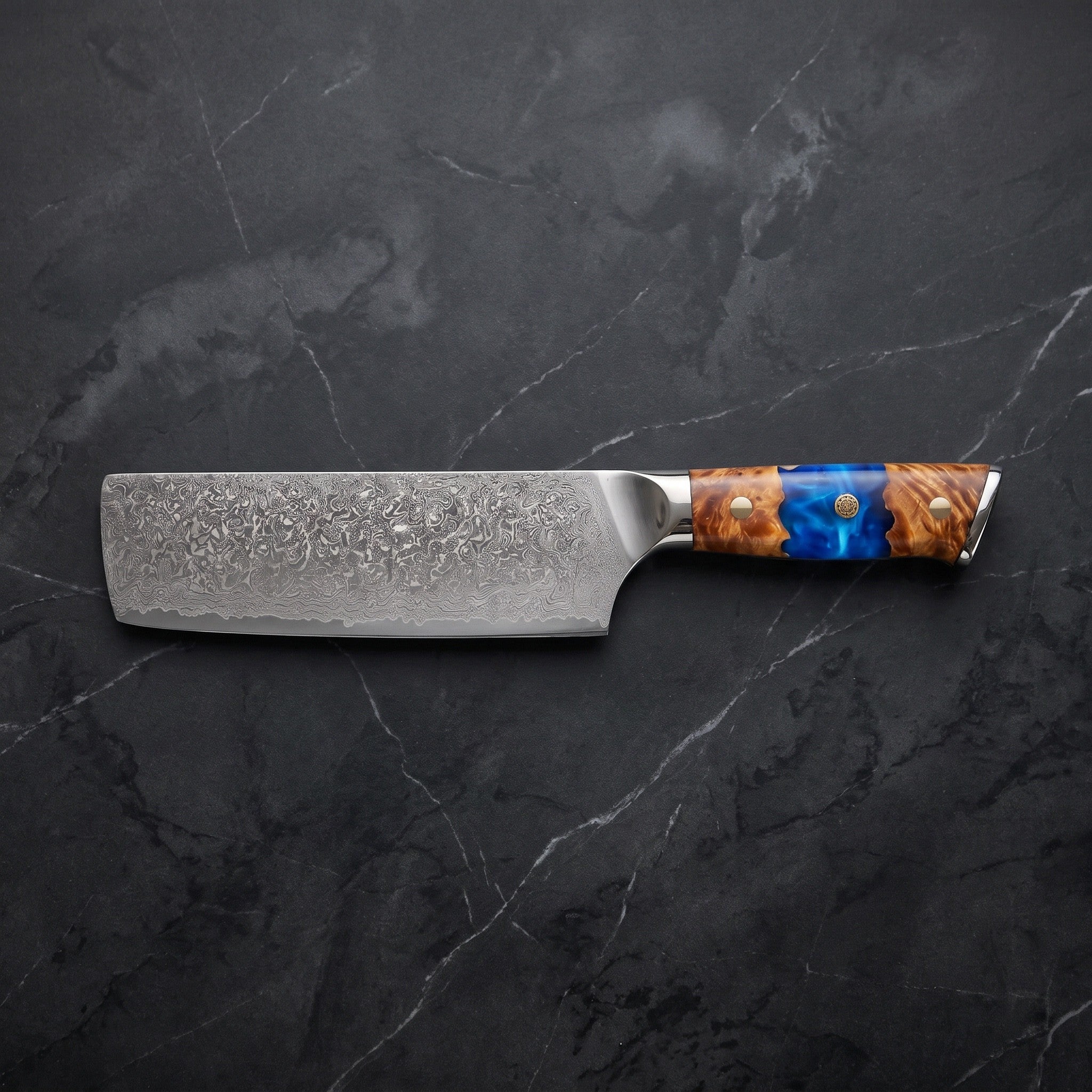 Seiryu Nakiri Vegetable Knife – on the board