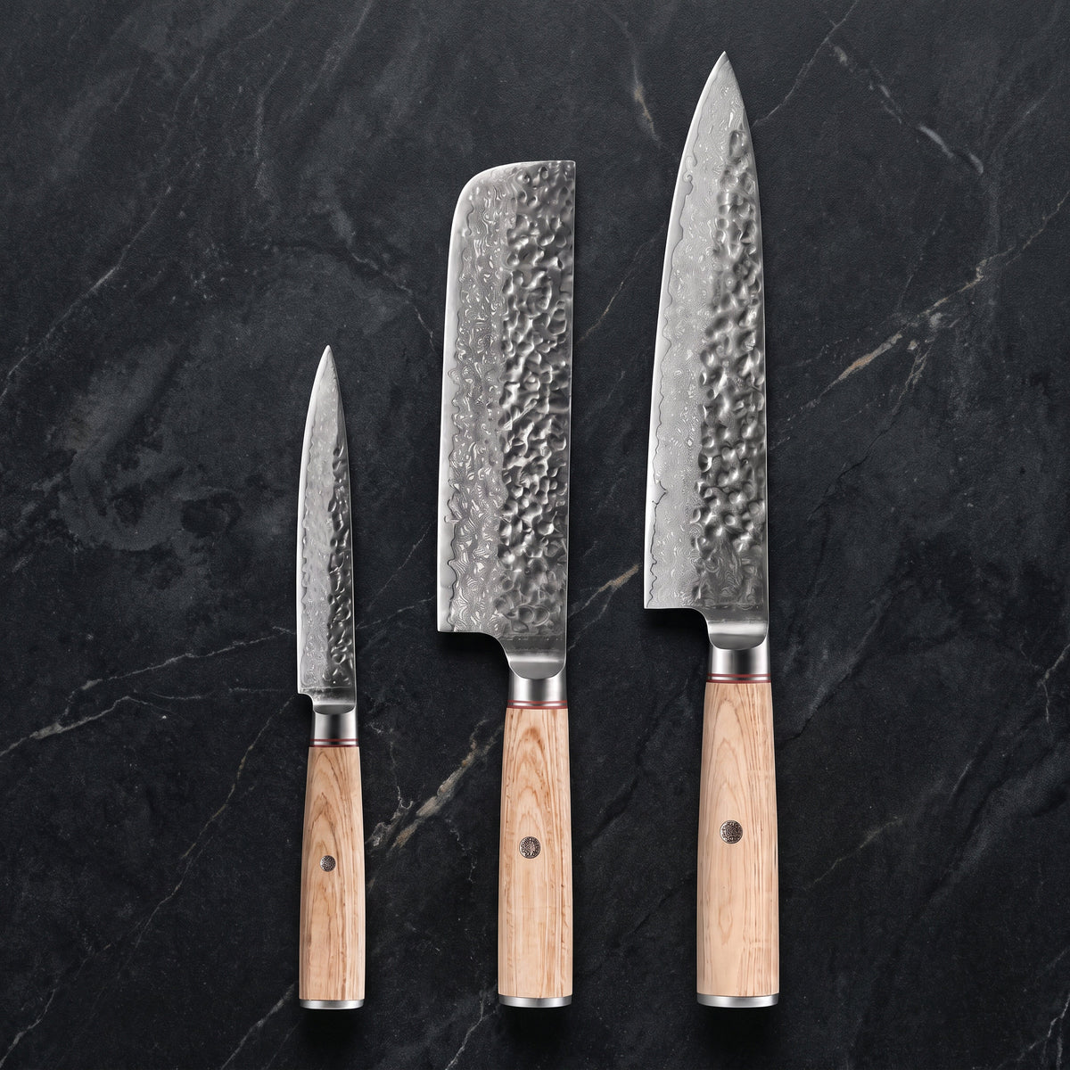 Shiraki Knife Trio (Gyuto, Nakiri & Petty)