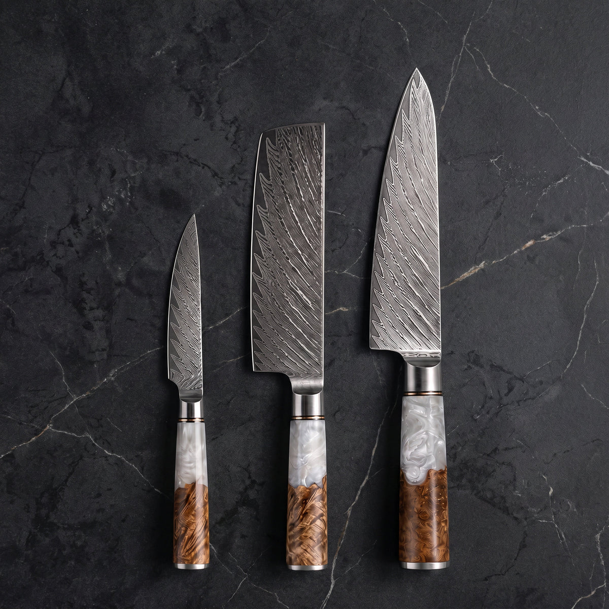 Shirakumo Knife Trio (Gyuto, Nakiri & Petty)
