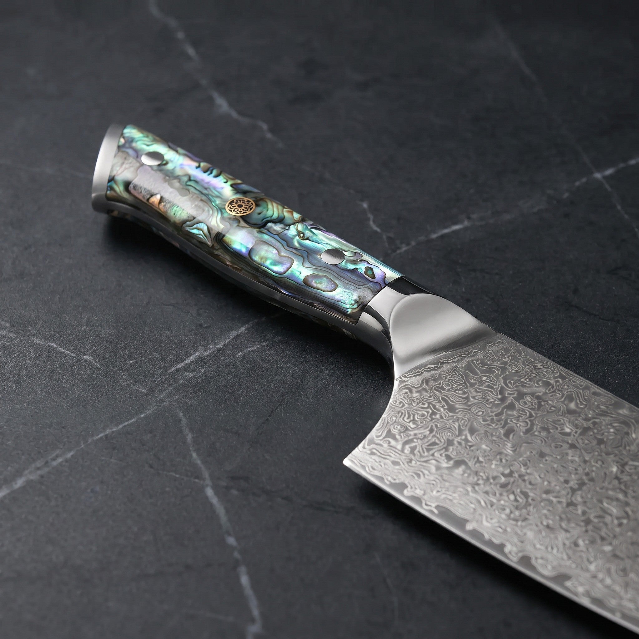Shirogane Cleaver Knife – handle