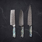 Shirogane Knife Trio (Gyuto, Nakiri & Santoku) · hero