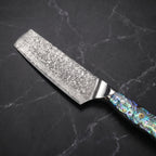 Shirogane Nakiri Vegetable Knife – blade detail